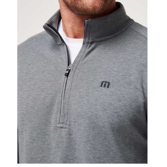 Travis Mathew Quarter Zip Pullover Sweater Gray Golf Men’s XL - Picture 3 of 11